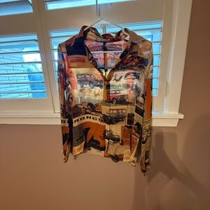 Alice + Olivia Multicolor Bronco Print Shirt